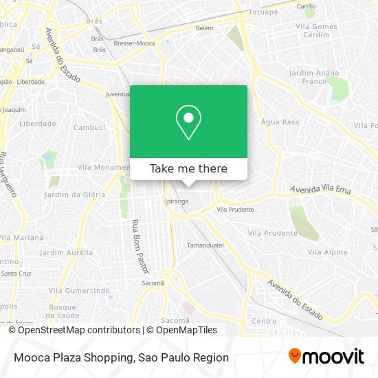 Mapa Mooca Plaza Shopping