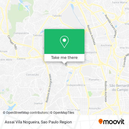 Assaí Vila Nogueira map