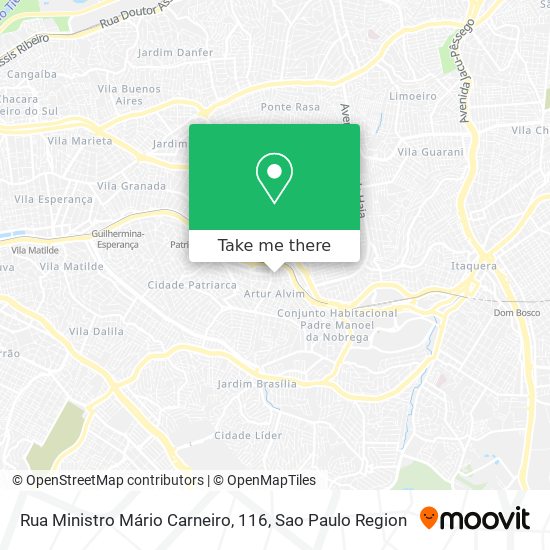 Mapa Rua Ministro Mário Carneiro, 116