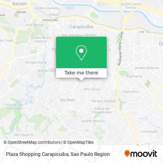 Plaza Shopping Carapicuiba map
