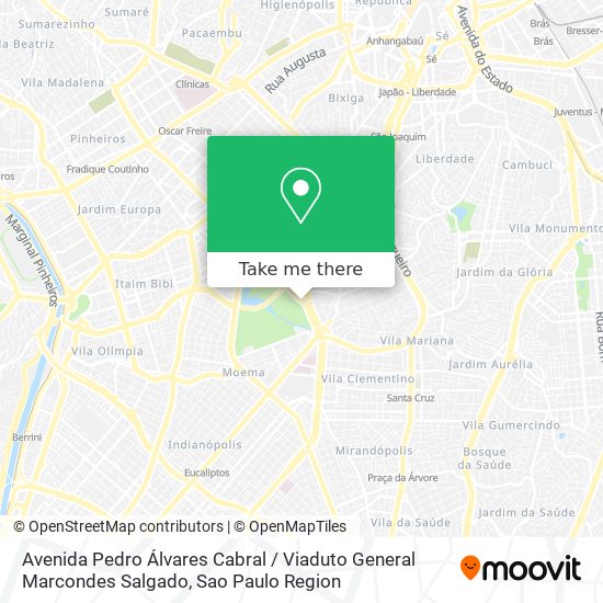 Avenida Pedro Álvares Cabral / Viaduto General Marcondes Salgado map