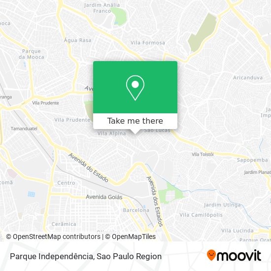 Parque Independência map