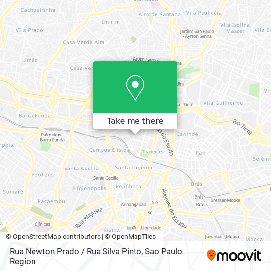 Rua Newton Prado / Rua Silva Pinto map