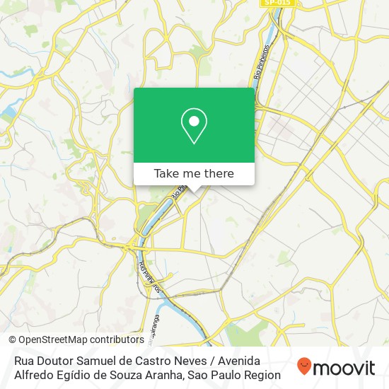 Mapa Rua Doutor Samuel de Castro Neves / Avenida Alfredo Egídio de Souza Aranha