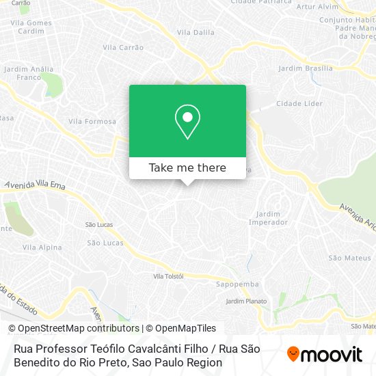 Rua Professor Teófilo Cavalcânti Filho / Rua São Benedito do Rio Preto map
