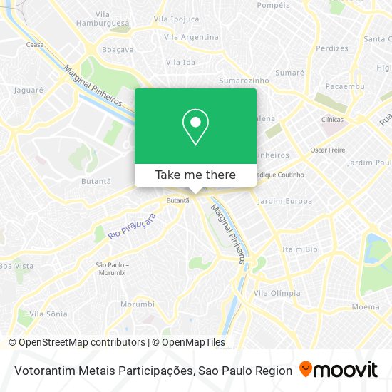 Votorantim Metais Participações map