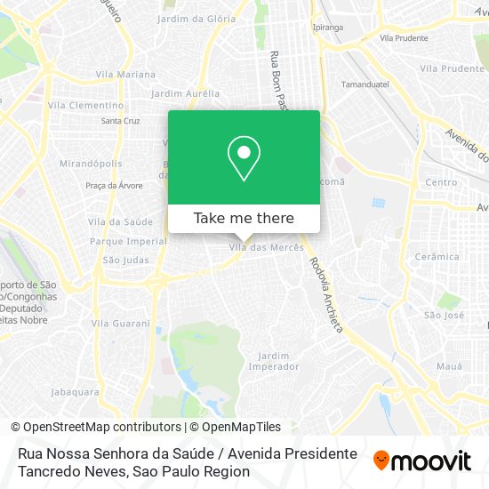 Rua Nossa Senhora da Saúde / Avenida Presidente Tancredo Neves map