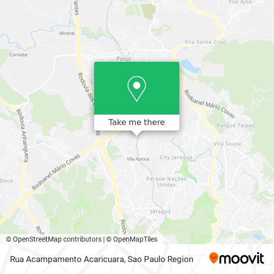 Rua Acampamento Acaricuara map