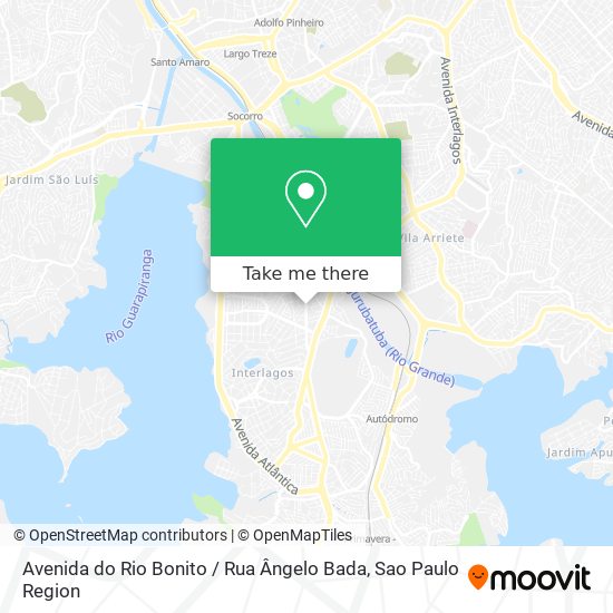 Avenida do Rio Bonito / Rua Ângelo Bada map