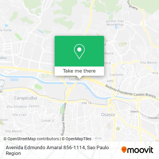 Mapa Avenida Edmundo Amaral 856-1114