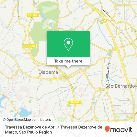 Travessa Dezenove de Abril / Travessa Dezenove de Março map