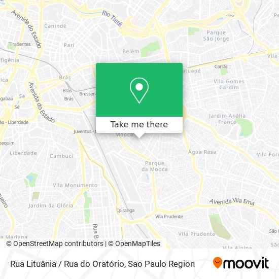 Rua Lituânia / Rua do Oratório map