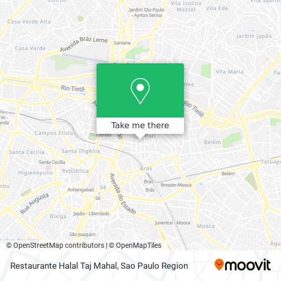 Mapa Restaurante Halal Taj Mahal