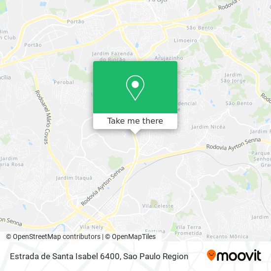 Estrada de Santa Isabel 6400 map