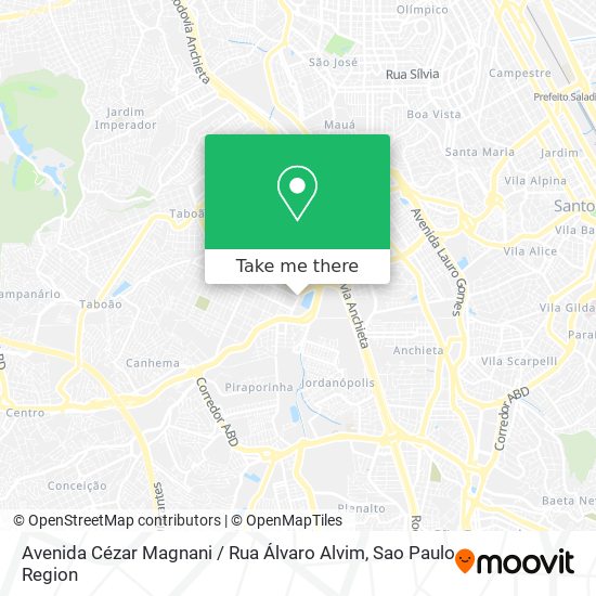 Avenida Cézar Magnani / Rua Álvaro Alvim map