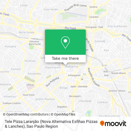 Tele Pizza Laranjão (Nova Alternativa Esfihas Pizzas & Lanches) map