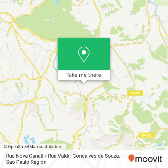 Mapa Rua Nova Canaã / Rua Valdir Goncalves de Souza