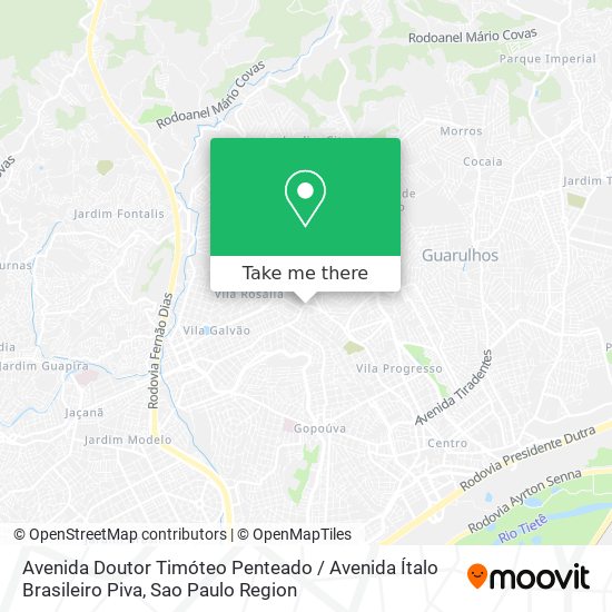 Avenida Doutor Timóteo Penteado / Avenida Ítalo Brasileiro Piva map