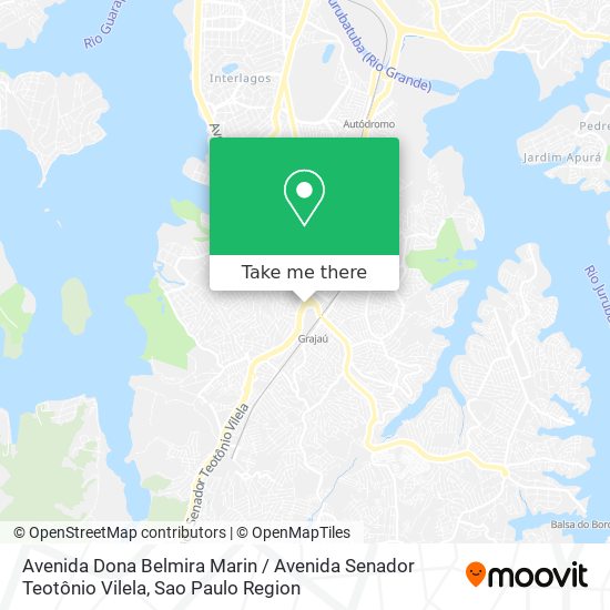 Avenida Dona Belmira Marin / Avenida Senador Teotônio Vilela map