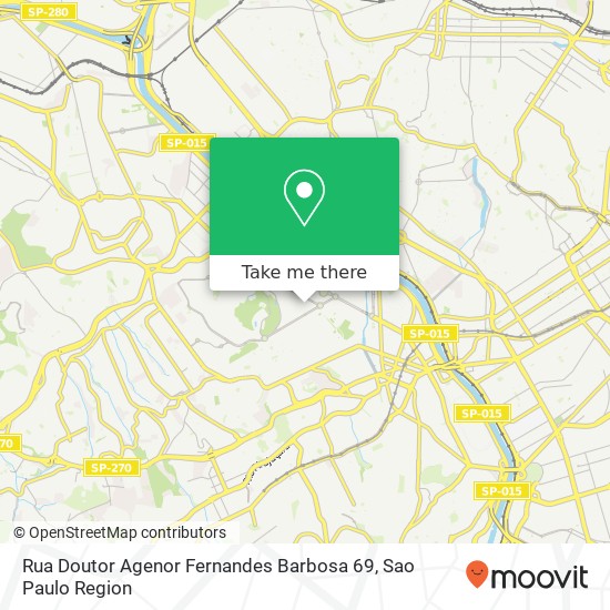 Mapa Rua Doutor Agenor Fernandes Barbosa 69