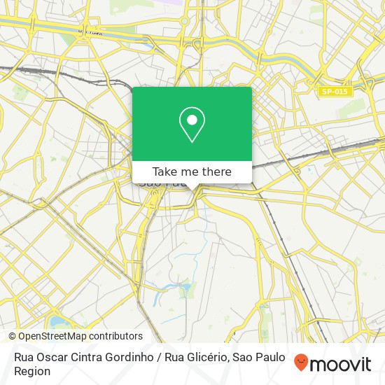 Rua Oscar Cintra Gordinho / Rua Glicério map