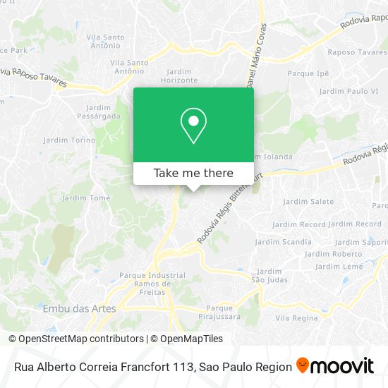 Rua Alberto Correia Francfort 113 map
