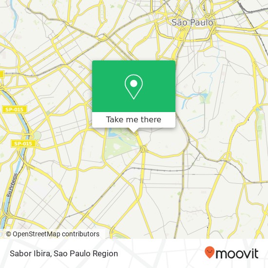 Sabor Ibira map