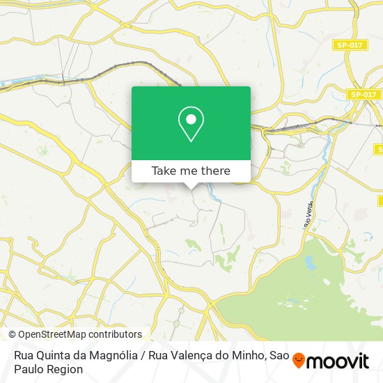 Mapa Rua Quinta da Magnólia / Rua Valença do Minho