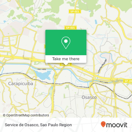 Service de Osasco map