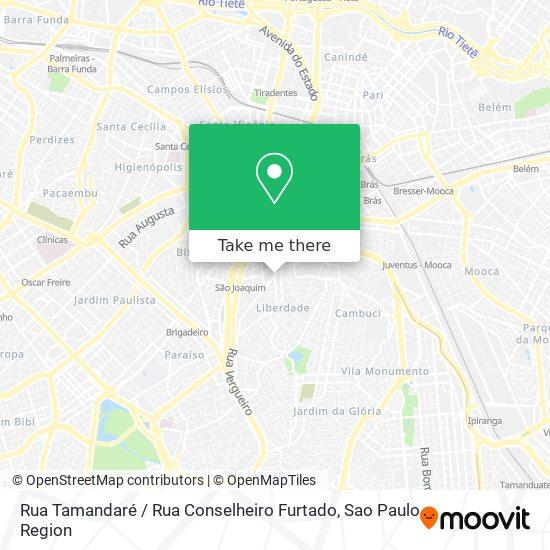 Mapa Rua Tamandaré / Rua Conselheiro Furtado