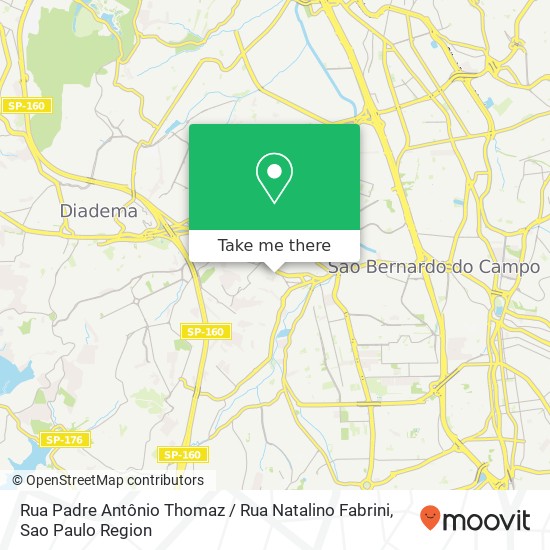 Rua Padre Antônio Thomaz / Rua Natalino Fabrini map