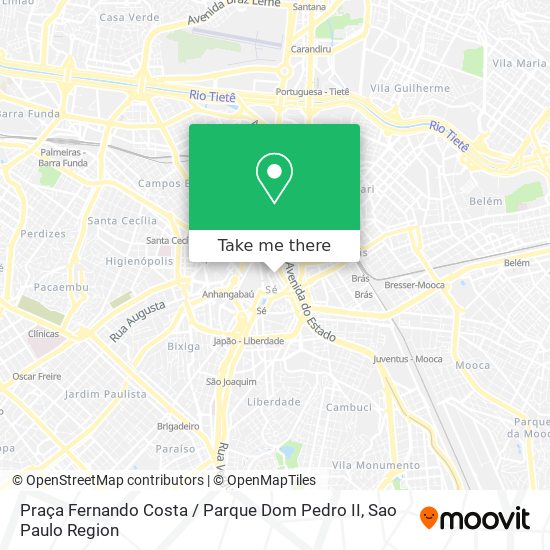 Praça Fernando Costa / Parque Dom Pedro II map