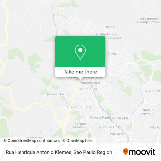 Rua Henrique Antonio Klemes map