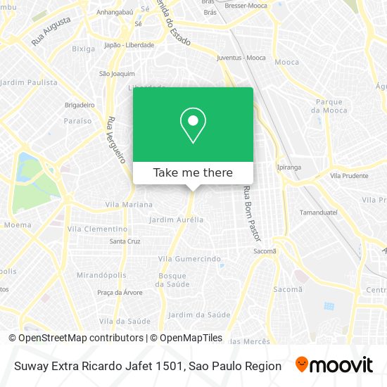 Suway Extra Ricardo Jafet 1501 map