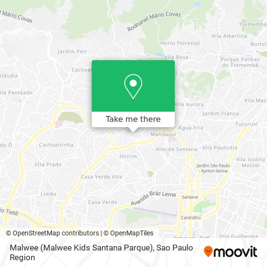 Malwee (Malwee Kids Santana Parque) map