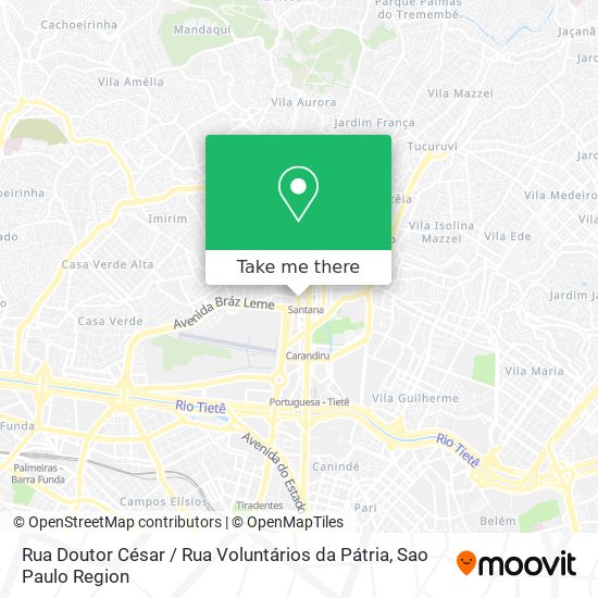 Rua Doutor César / Rua Voluntários da Pátria map