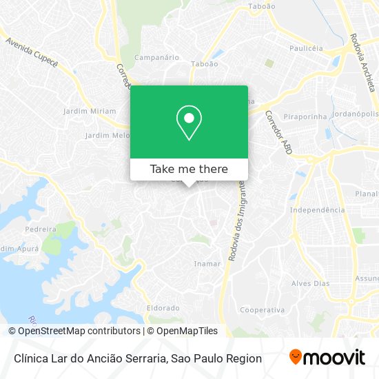 Clínica Lar do Ancião Serraria map