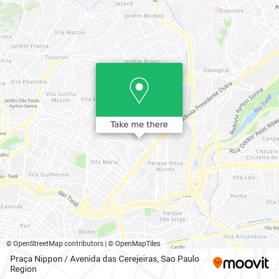 Praça Nippon / Avenida das Cerejeiras map