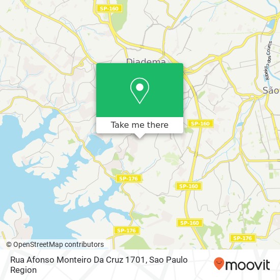 Mapa Rua Afonso Monteiro Da Cruz 1701