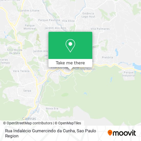 Rua Indalécio Gumercindo da Cunha map