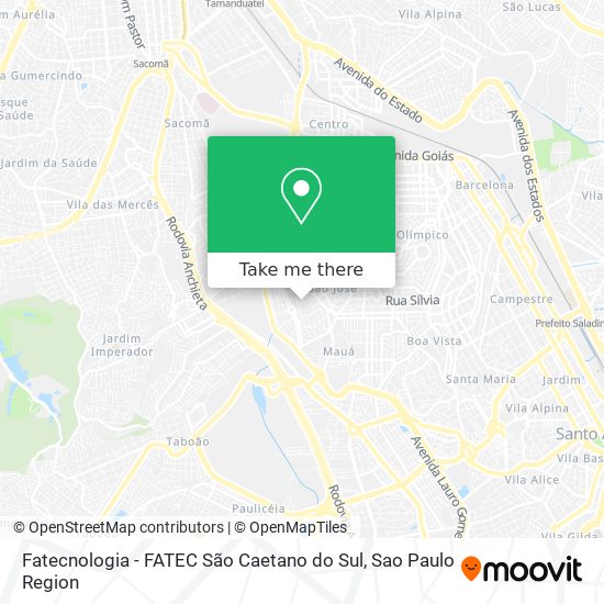 Fatecnologia - FATEC São Caetano do Sul map