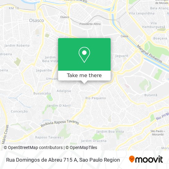 Rua Domingos de Abreu 715 A map