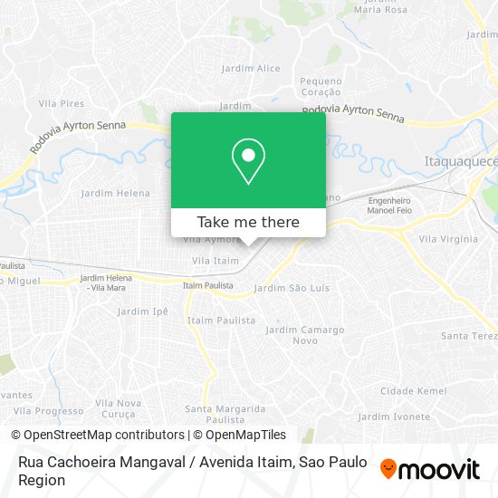 Rua Cachoeira Mangaval / Avenida Itaim map