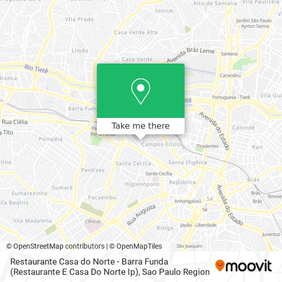Restaurante Casa do Norte - Barra Funda (Restaurante E Casa Do Norte Ip) map