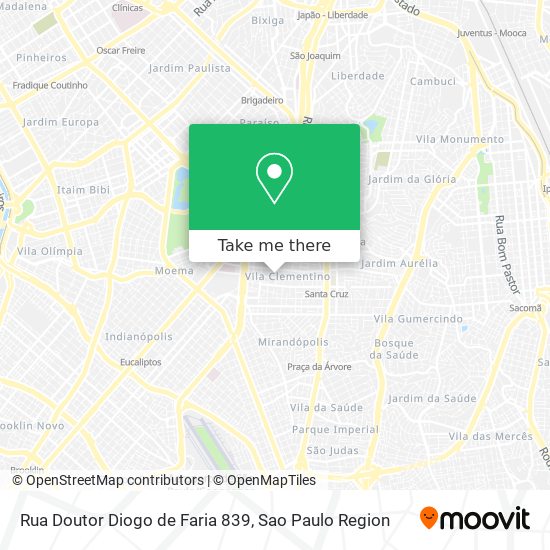 Rua Doutor Diogo de Faria 839 map