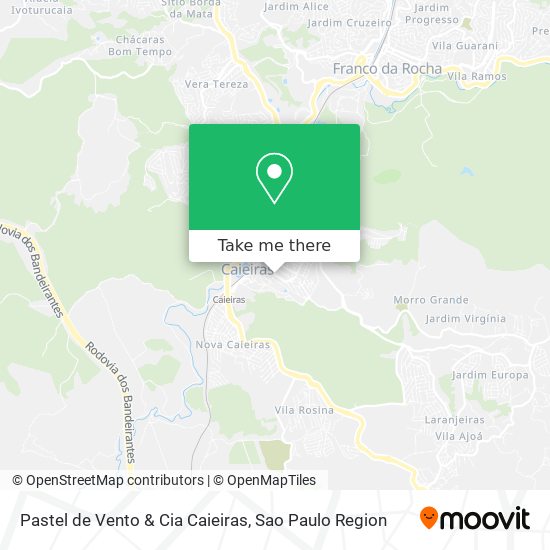 Mapa Pastel de Vento & Cia Caieiras