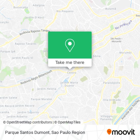 Mapa Parque Santos Dumont