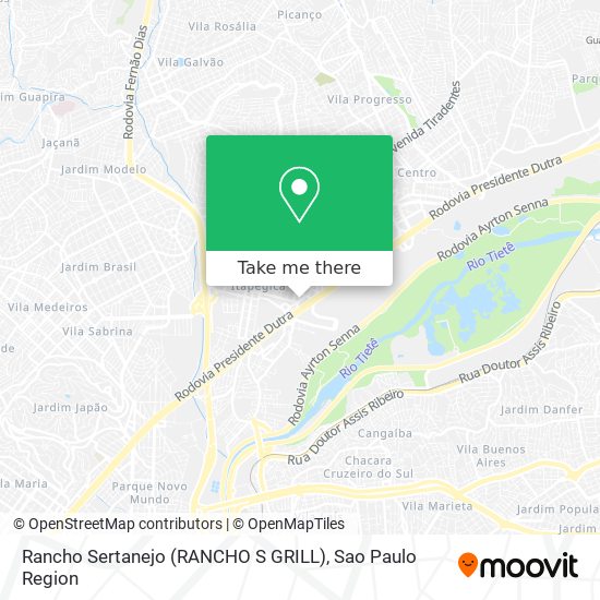 Mapa Rancho Sertanejo (RANCHO S GRILL)