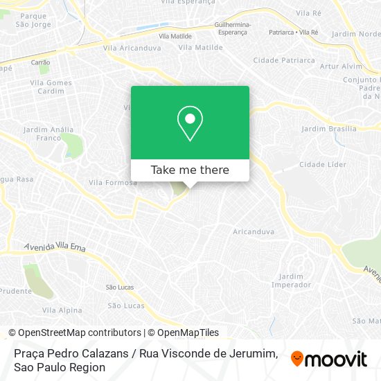 Mapa Praça Pedro Calazans / Rua Visconde de Jerumim