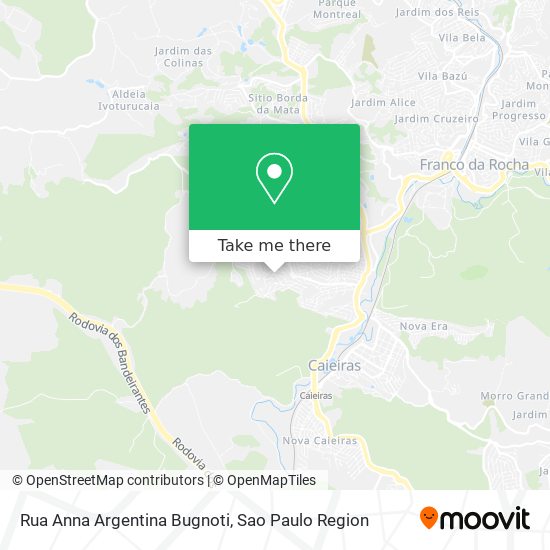 Rua Anna Argentina Bugnoti map